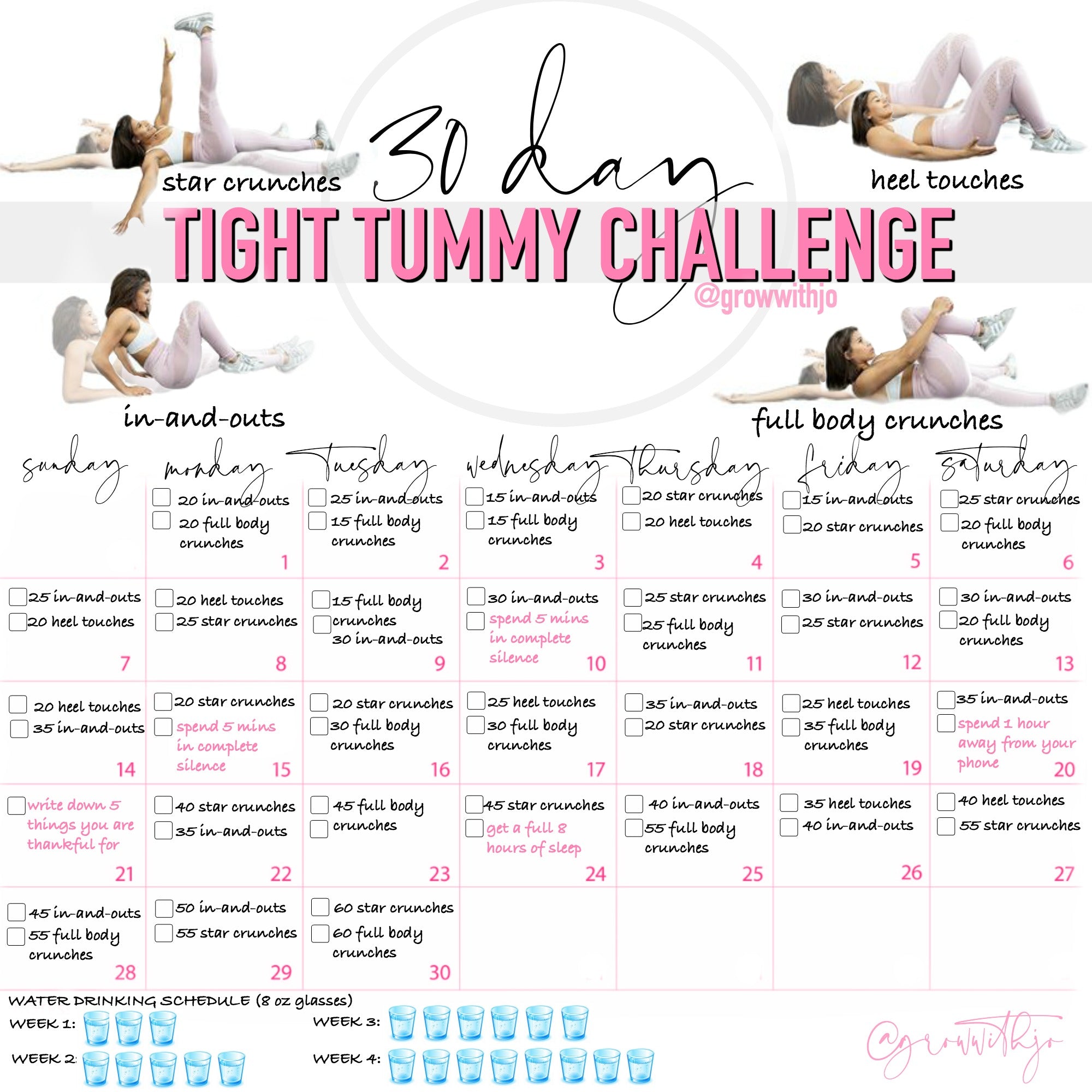 30 Day Tight Tummy Challenge